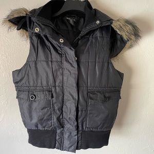 Wet Seal black hooded vest